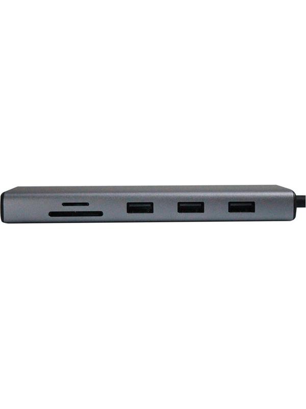 Разветвитель UGREEN CM498 (15600) USB-C to 3xUSB-A TF SD VGA RJ45 HDMI