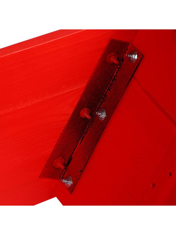 Песочница деревянная, с крышкой, 130 × 130 × 35 см, сосна, крашеная