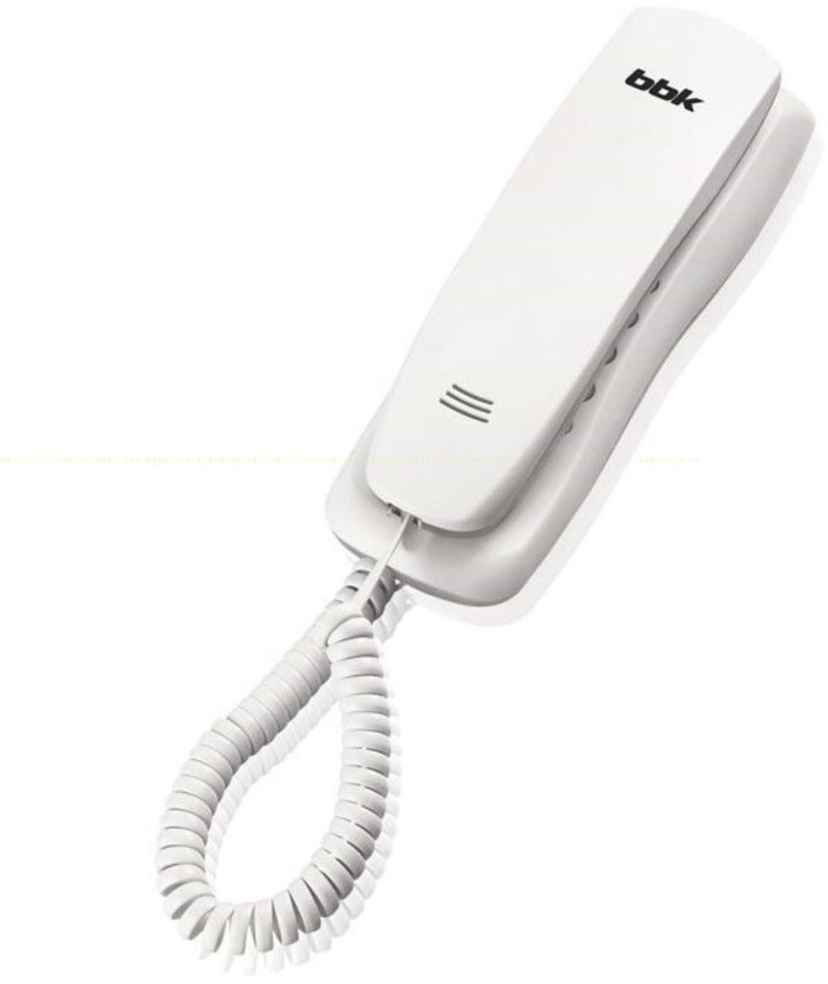 Телефон проводной BBK BKT-105 RU белый