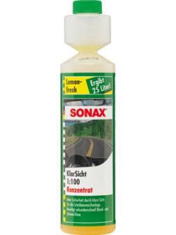 Стеклоомыватель SONAX, концентрат 1:100, лимон, 250 мл, 373141