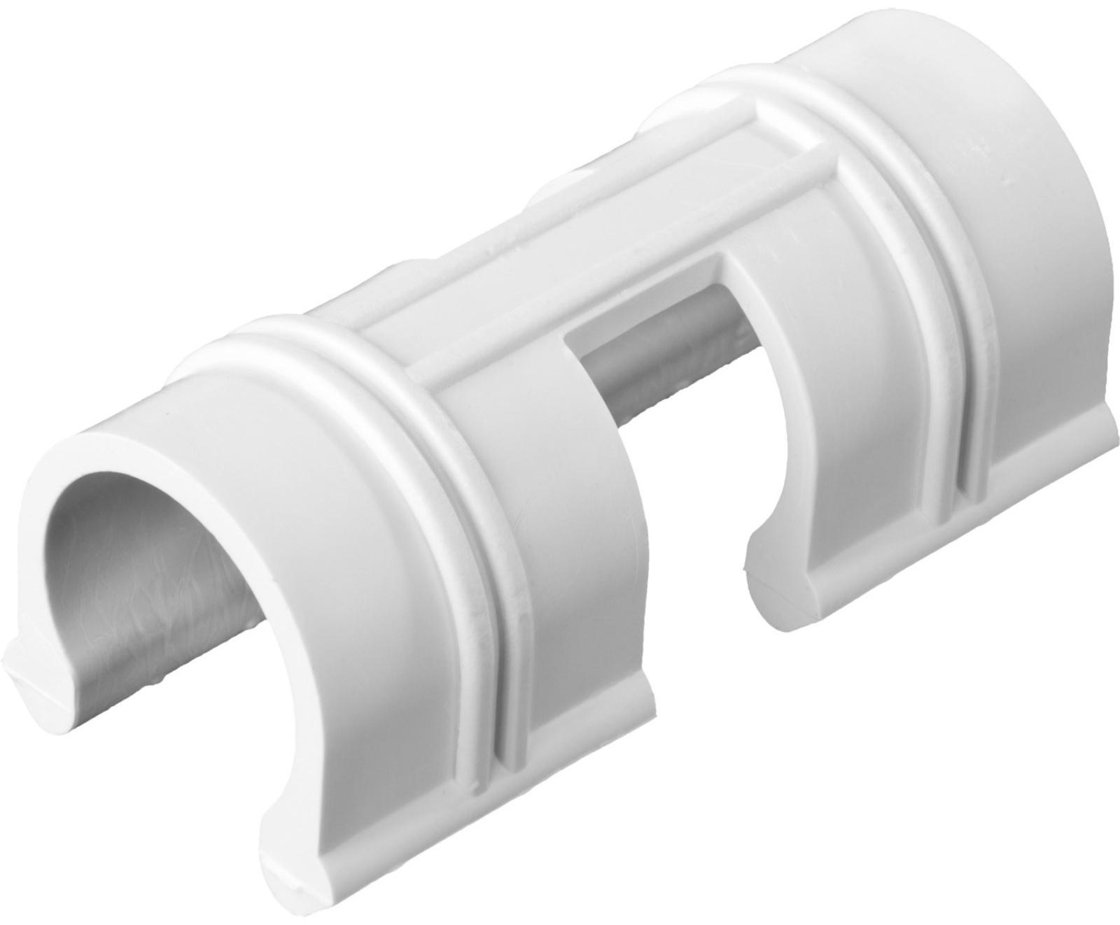 Зажим для крепления плёнки к каркасу, d = 20 мм, набор 10 шт., белый, GRINDA