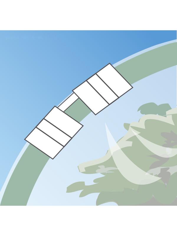 Зажим для крепления плёнки к каркасу, d = 20 мм, набор 10 шт., белый, GRINDA