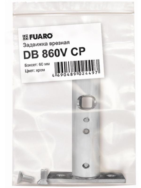 Задвижка врезная Fuaro DB 860M CP /81611/, усовершенствованная, 60 мм, цвет хром