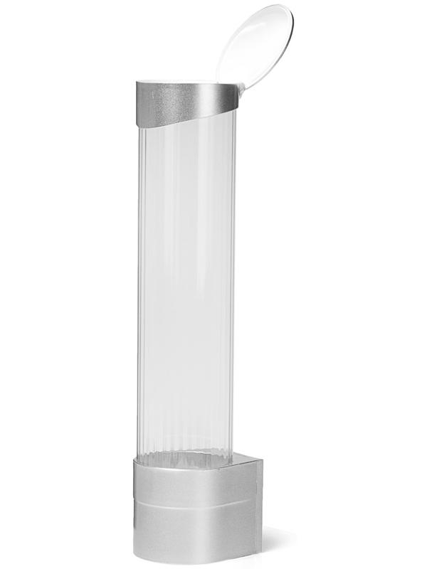 Стаканодержатель AquaWork CH-1, крепление на шурупах, 100 стаканчиков, серебристый