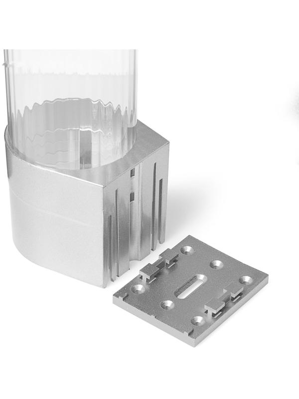 Стаканодержатель AquaWork CH-1, крепление на шурупах, 100 стаканчиков, серебристый