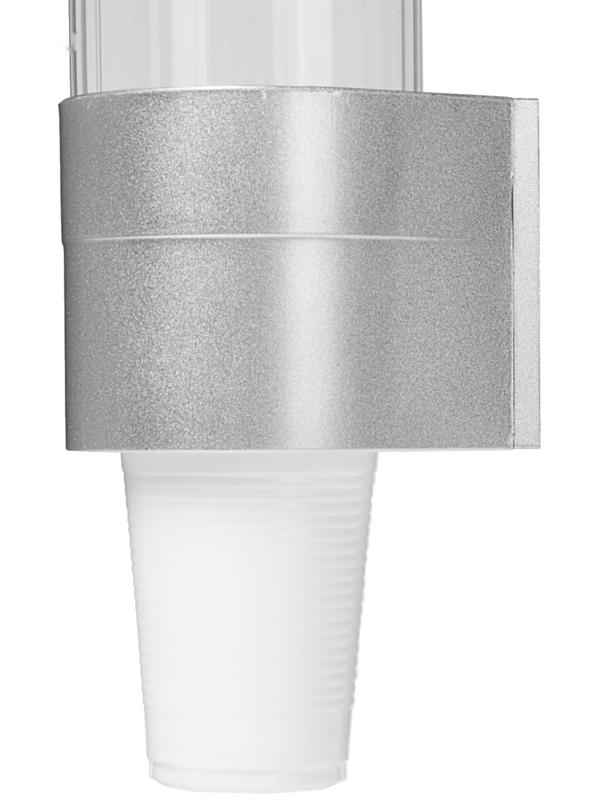 Стаканодержатель AquaWork CH-1, крепление на шурупах, 100 стаканчиков, серебристый