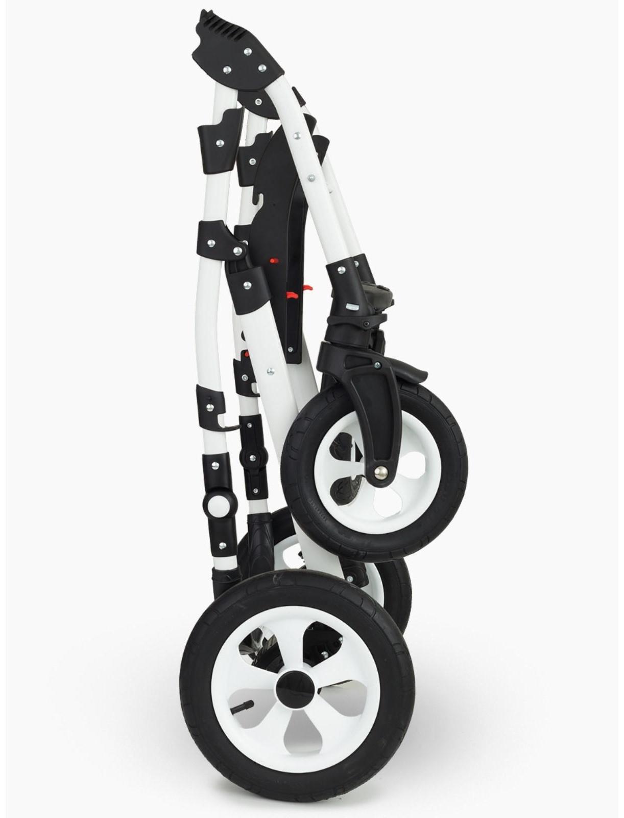 Коляска 2 в 1 Bartplast Bari, цвет серый, бирюза