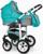Коляска 2 в 1 Bartplast Bari, цвет серый, бирюза