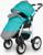Коляска 2 в 1 Bartplast Bari, цвет серый, бирюза