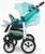 Коляска 2 в 1 Bartplast Bari, цвет серый, бирюза