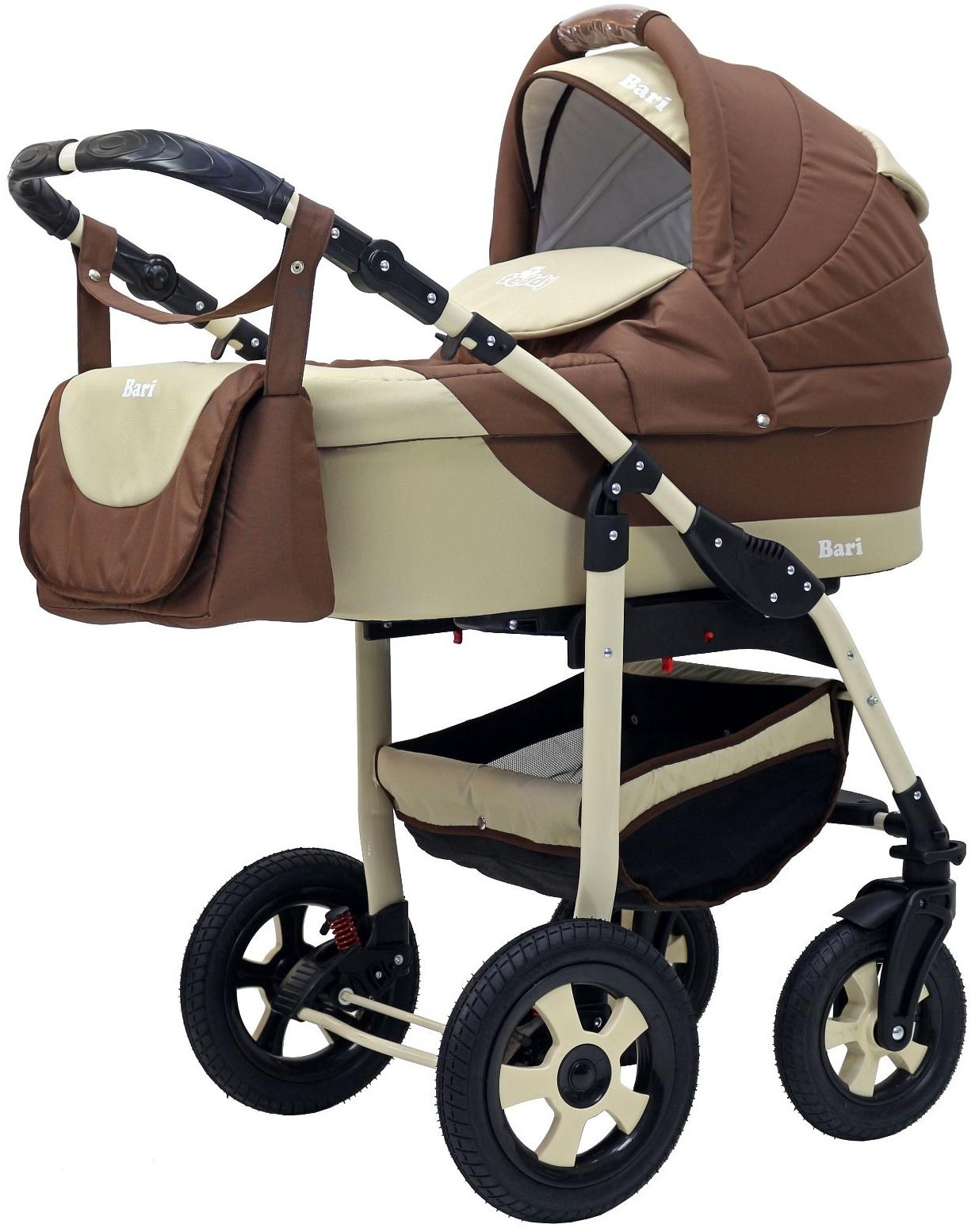 Коляска 2 в 1 Bartplast Bari, цвет бежевый, коричневый