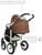 Коляска 2 в 1 Bartplast Bari, цвет бежевый, коричневый