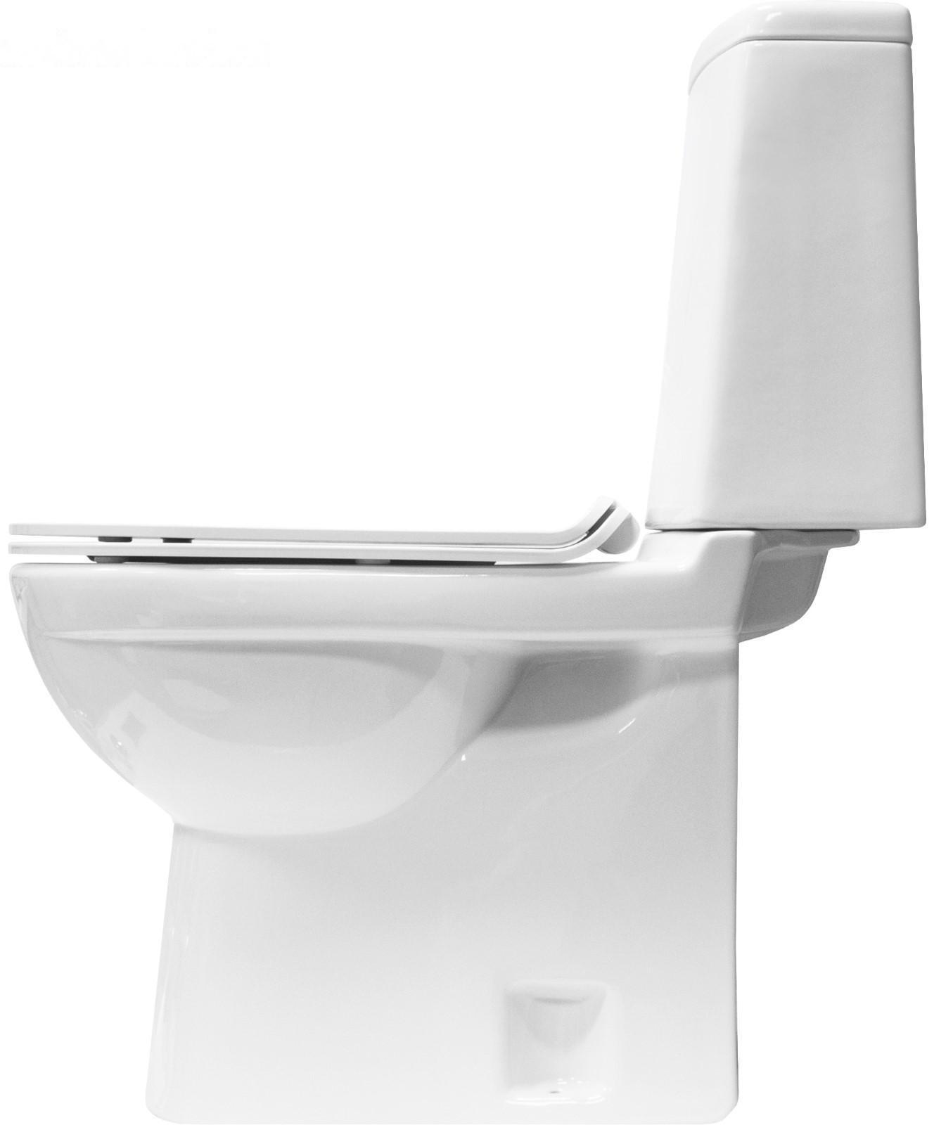 Унитаз-компакт Next Slim SL DM, 2 режима, дюропласт с микролифтом тонкое, белый