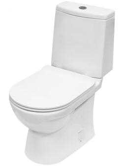 Унитаз-компакт Next Slim SL DM, 2 режима, дюропласт с микролифтом тонкое, белый