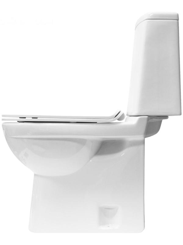 Унитаз-компакт Next Slim SL DM, 2 режима, дюропласт с микролифтом тонкое, белый