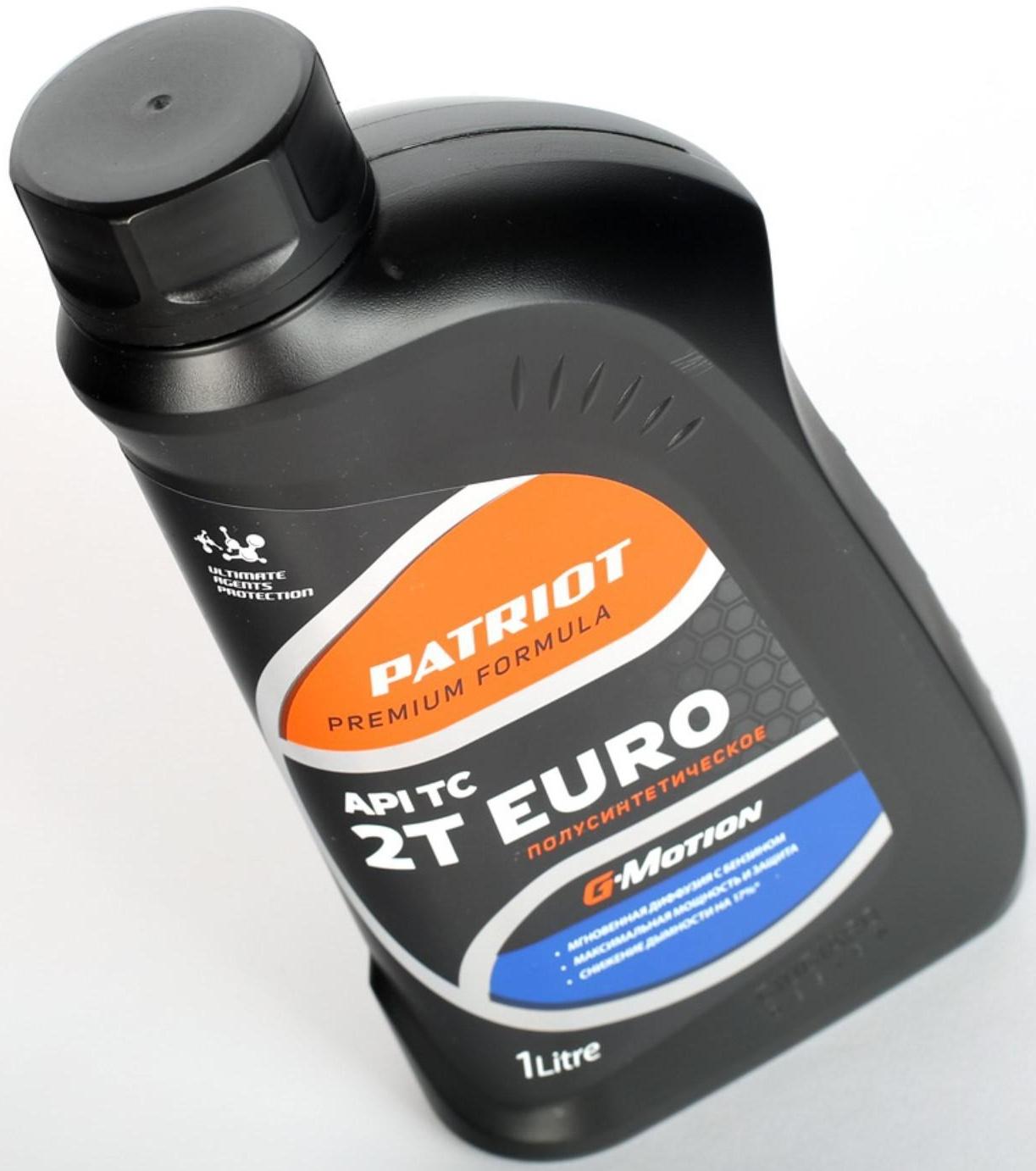 Масло полусинтетическое PATRIOT G-Motion 2Т EURO, 1л