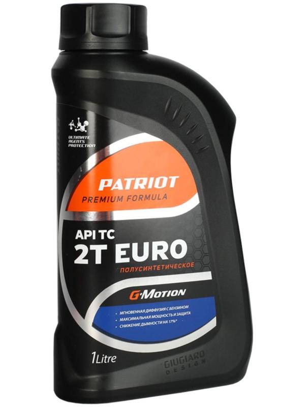 Масло полусинтетическое PATRIOT G-Motion 2Т EURO, 1л