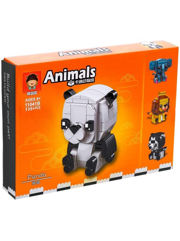 Конструктор блочный «Панда», 135 деталей
