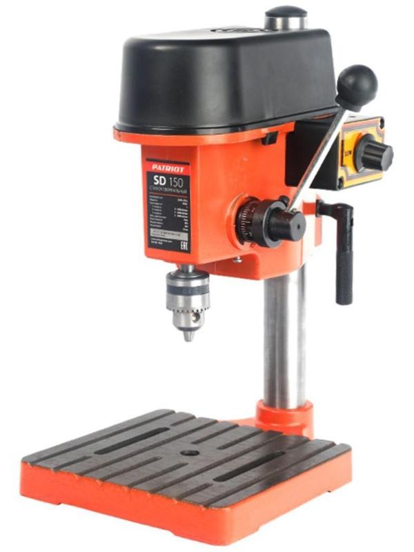 Станок сверлильный PATRIOT SD150, 100 Вт, 0-8500 об/мин, max 8 мм, тиски в комплекте