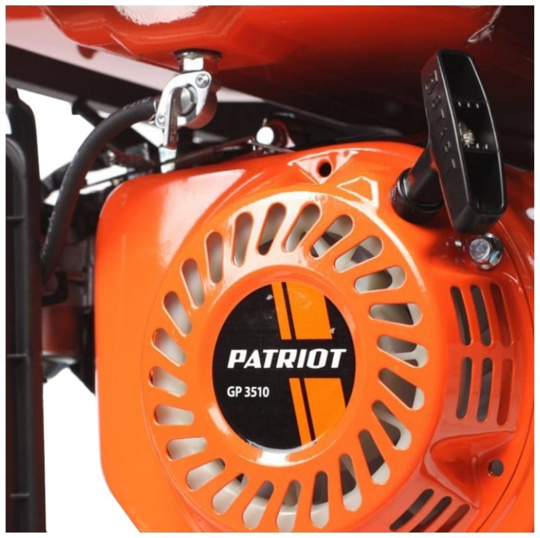 Генератор бензиновый PATRIOT GP3510, 4Т, 2.8 кВт, 2х220/12 В, 220 В, 0.6 л, ручной старт