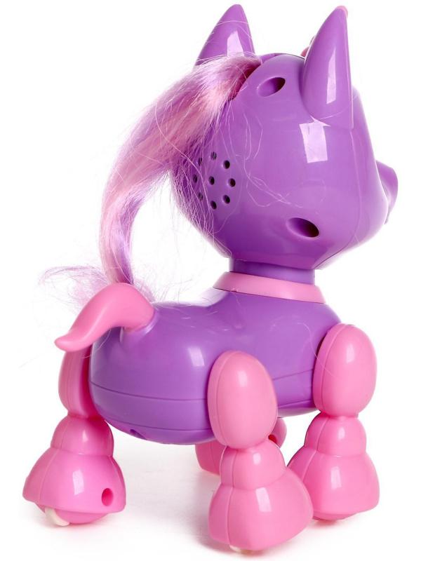 Робот-питомец «Единорожка», световые и звуковые эффекты, работает от батареек, в пакете