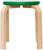 Табурет «Ромашка», цвет зеленый, прозрачный лак, 2 группа роста