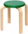 Табурет «Ромашка», цвет зеленый, прозрачный лак, 2 группа роста