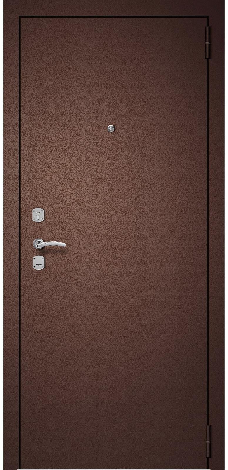 Входная дверь «Metix 22», 960×2050 мм, правая, цвет антик медь / бетон снежный