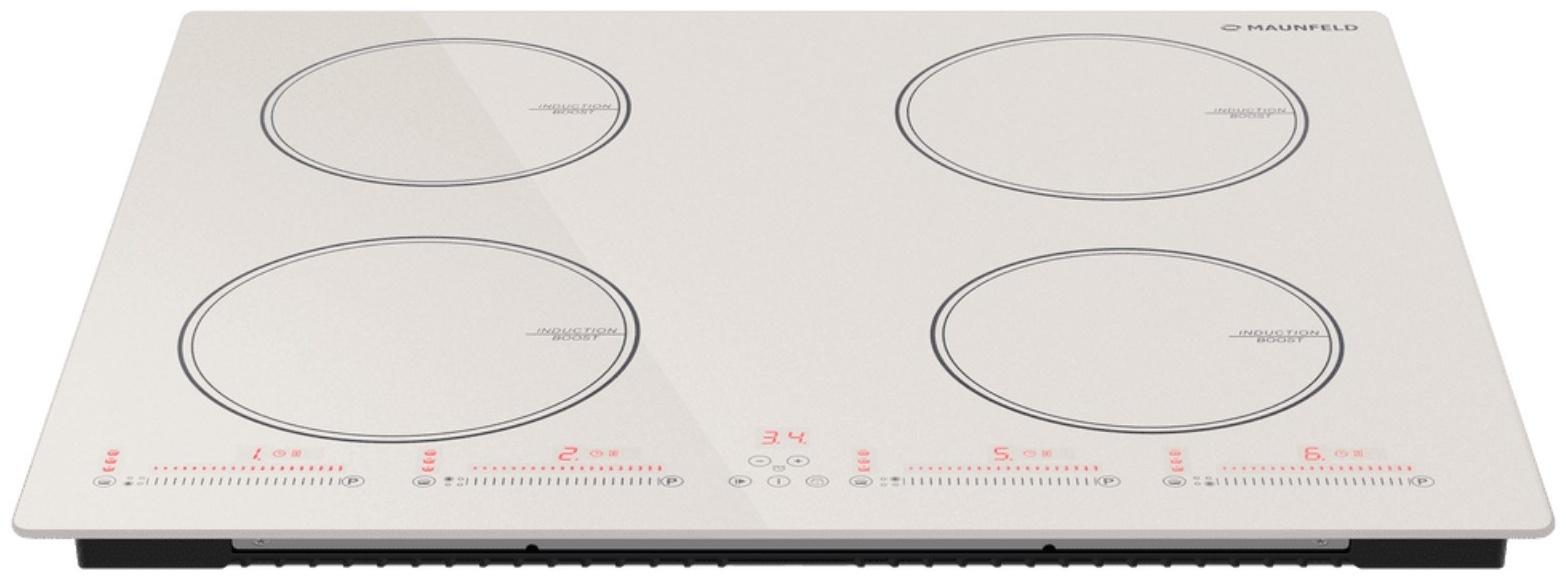 Варочная панель MAUNFELD CVI594SBG, индукционная, 4 конфорки, сенсор, бежевый