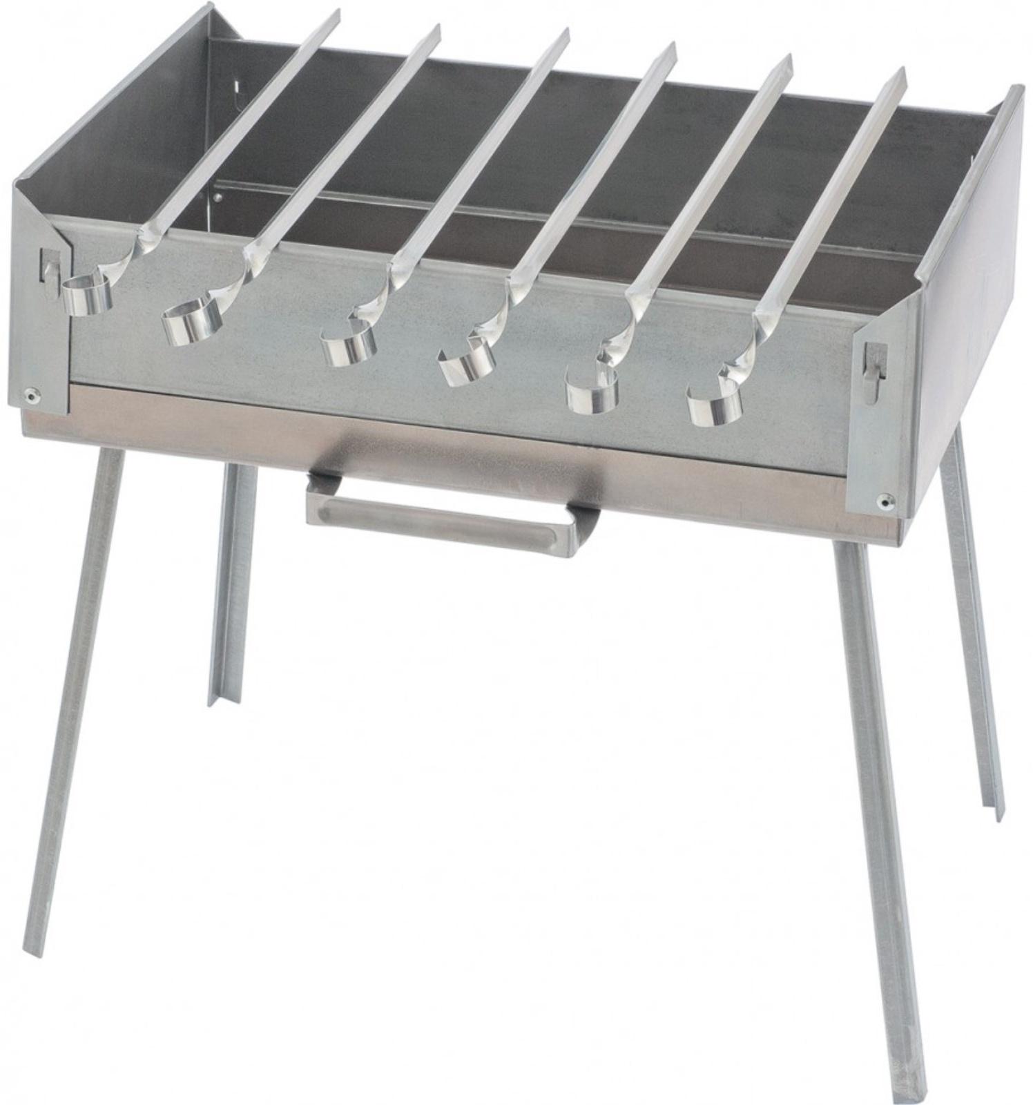 Мангал дипломат в сумке Palisad Camping, 410x280x125 мм, 1.5 мм, 6 шампуров в комплекте