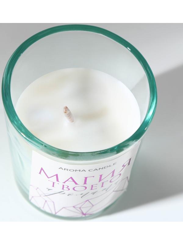 Свеча интерьерная в стакане «Магия», аромат лаванда