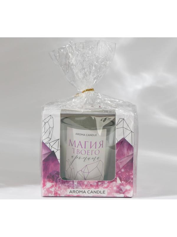 Свеча интерьерная в стакане «Магия», аромат лаванда