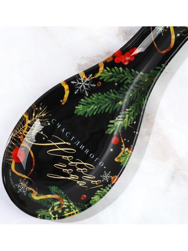 Набор «Счастливого Нового года», подставка под ложку, лопатка