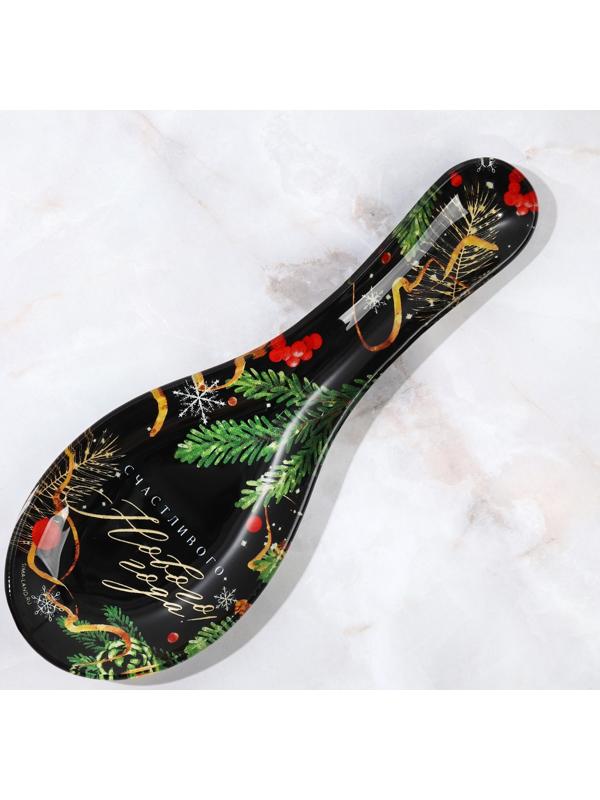 Набор «Счастливого Нового года», подставка под ложку, лопатка