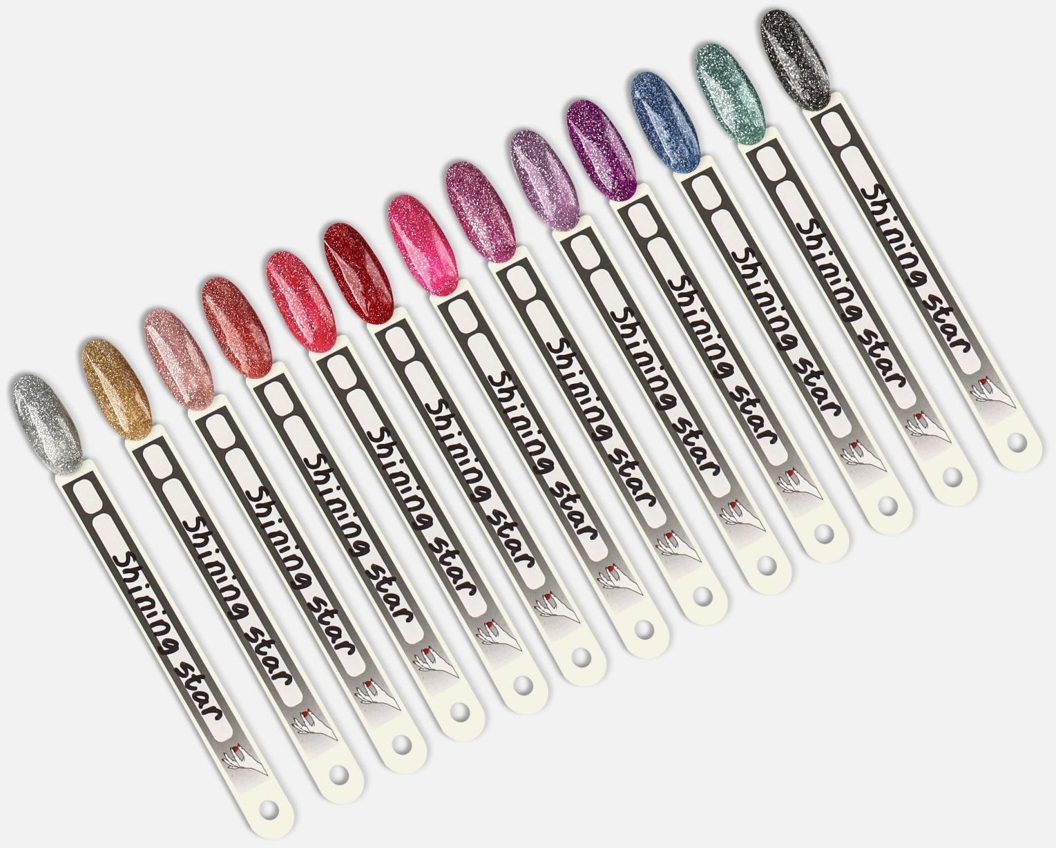 Гель лак для ногтей «SHINING STAR», светоотражающий, 3-х фазный, 8мл, LED/UV, цвет звёздная ночь (024)