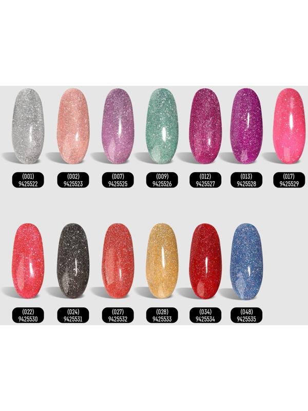 Гель лак для ногтей «SHINING STAR», светоотражающий, 3-х фазный, 8мл, LED/UV, цвет звёздная ночь (024)