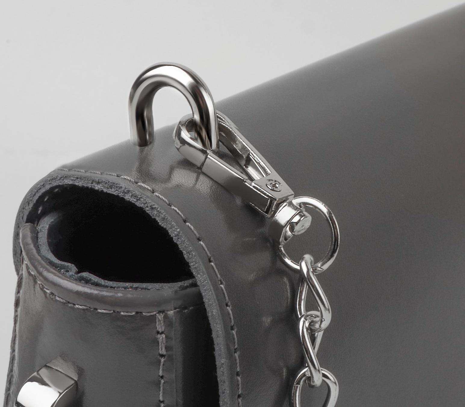 Крепления для ручек на сумку, металлические, 1,8 × 1,5 × 0,5 см, 2 шт, 4 винта, цвет серебряный