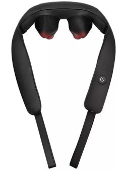 Массажёр для шеи Kitfort КТ-2953, электрический, 24 Вт, 1 режим, ИК-подогрев, чёрный