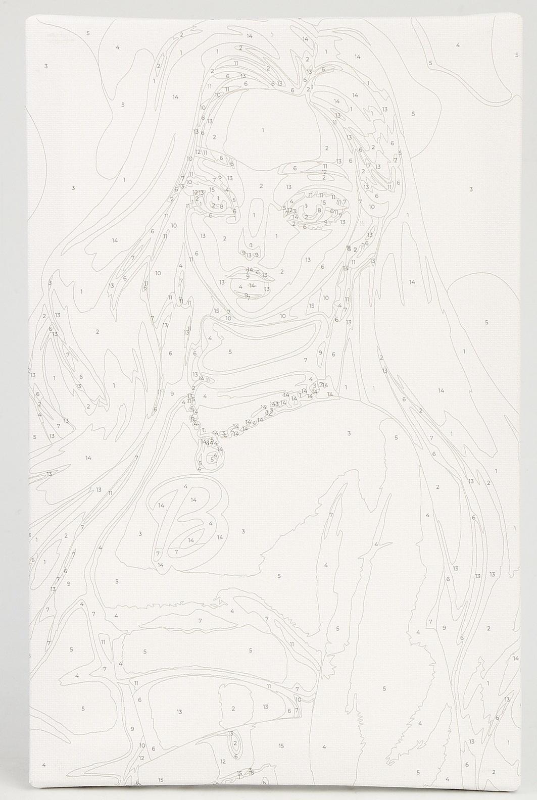 Картина по номерам «Блондинка в розовом», 20 х 30 см