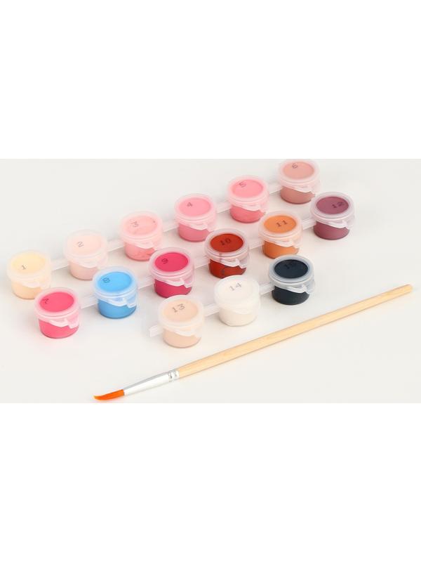 Картина по номерам «Блондинка в розовом», 20 х 30 см