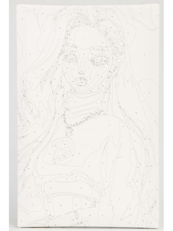 Картина по номерам «Блондинка в розовом», 20 х 30 см