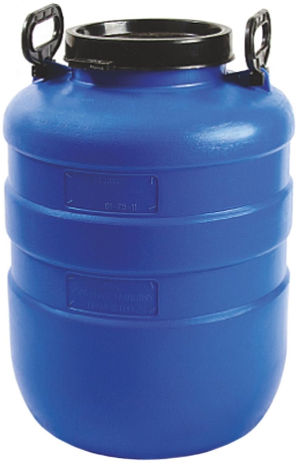 Фляга-бочка пищевая, 40 л, горловина 18,8 см, синяя