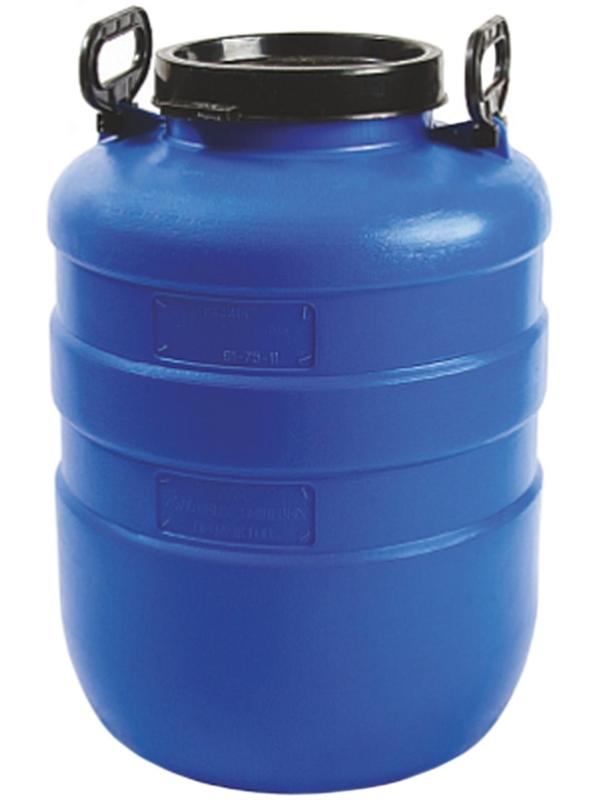 Фляга-бочка пищевая, 40 л, горловина 18,8 см, синяя