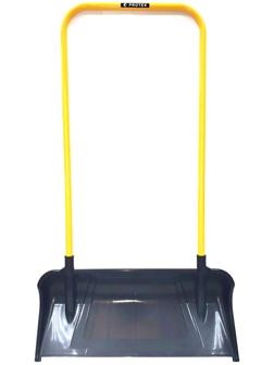 Движок пластиковый, размер ковша 33 × 71 см, металлическая планка, чёрный, PROTEX