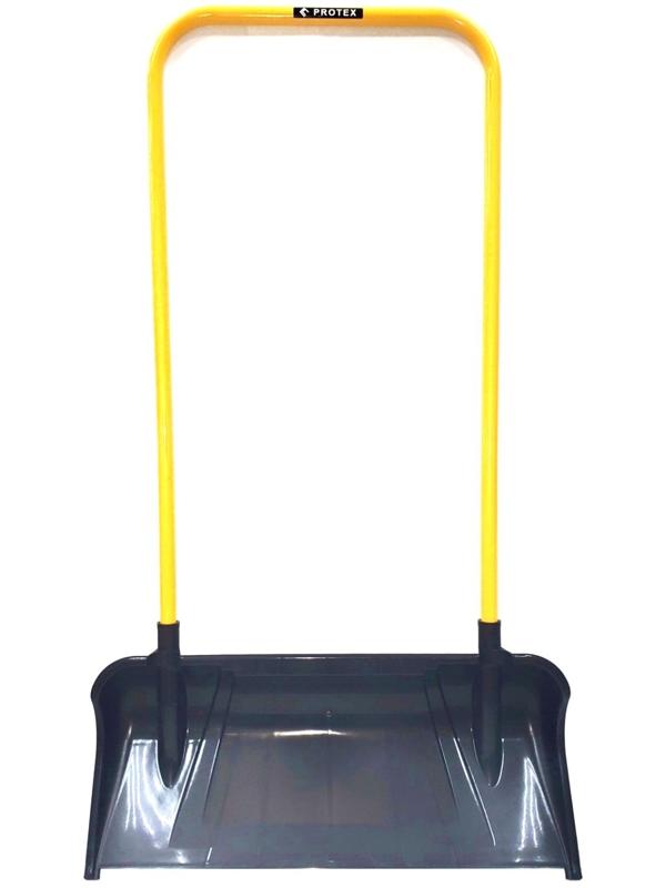 Движок пластиковый, размер ковша 33 × 71 см, металлическая планка, чёрный, PROTEX
