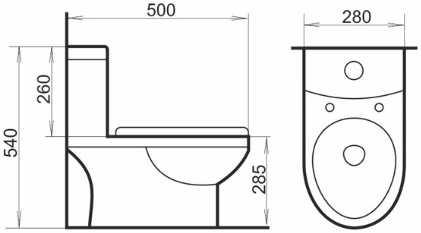 Унитаз детский Comforty 2311W/1, моноблок, 2-реж. арм, вертикальный выпуск, РР с микролифтом   10297