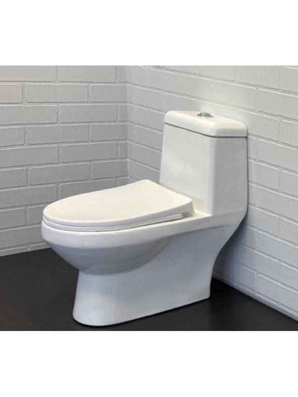 Унитаз детский Comforty 2311W/1, моноблок, 2-реж. арм, вертикальный выпуск, РР с микролифтом   10297