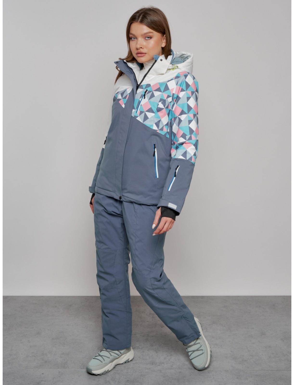 Костюм горнолыжный женский, размер 48, цвет белый