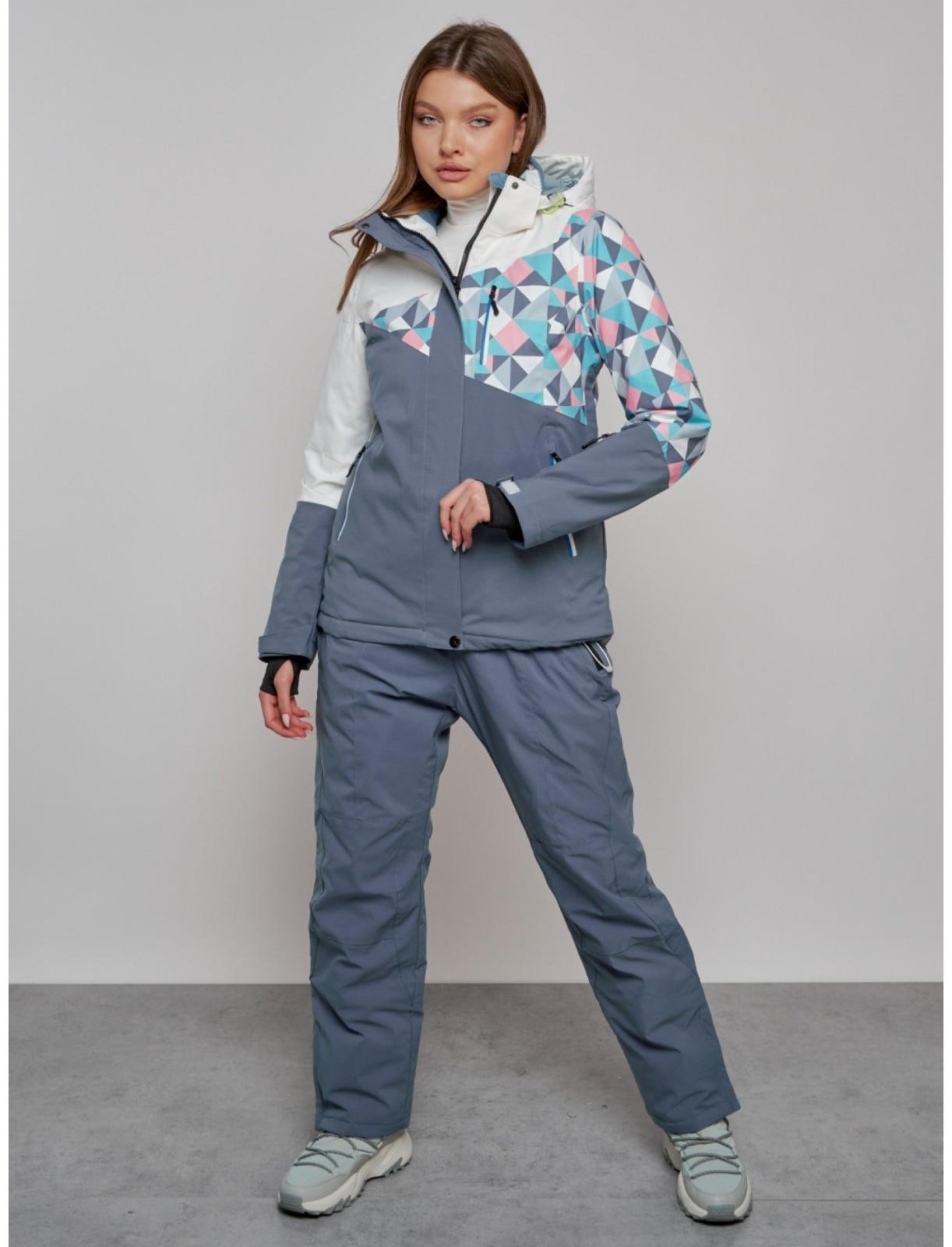 Костюм горнолыжный женский, размер 48, цвет белый