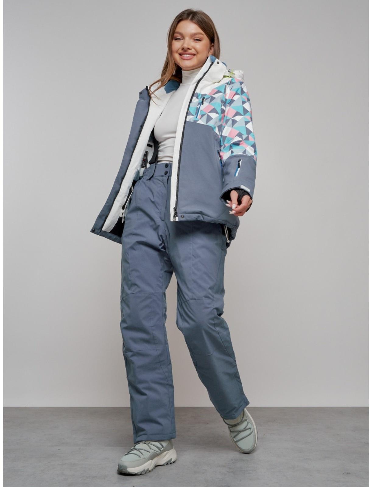 Костюм горнолыжный женский, размер 48, цвет белый